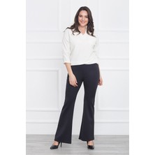 Laranor Yarım Ispanyol Paça Pantolon 42 - Siyah