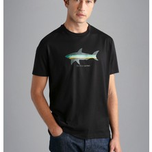 Paul & Shark  Erkek Marka Logolu Pamuklu Normal Kalıp Günlük Haki T-Shirt 24411130-011