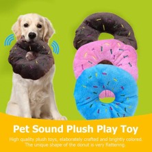 Longbangdian Shop Mavi Stil Pet Köpekler Kediler Chew Bite Oyuncak Sevimli Karikatür Donut Squeaker Quack Ses Peluş Ev Hayvanları Için Oynamak Köpekler Malzemeleri (Yurt Dışından)