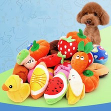 Longbangdian Shop Muz Tarzı Gür Sondaj Gıcırtılı Kemik Köpekler Oyuncaklar Yavru Kedi Çiğneme Eğitim Oyuncak Muz Havuç Sebze Evcil Hayvan Malzemeleri Игрушка Для Собак (Yurt Dışından)