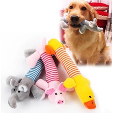 Longbangdian Shop Sevimli Pet Köpek Kedi Peluş Squeak Köpek Oyuncak Ilginç Polar Dayanıklı Çiğneme Pet Molar Oyuncak Tüm Evcil Hayvanlar Için Uygun Fil Ördek Domuz (Yurt Dışından)