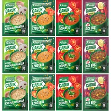 Knorr Çabuk Çorba Acı Ekşix3+ Kıtırlı Domatesx3+ Kremalı Mantarx3+ Ezogelinx3