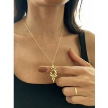 Gökdeniz 925 925 Ayar Gümüş Yoga Kadın Kolye