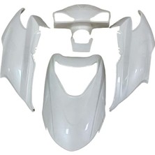 Moto Express Rks Spontini 110 2019-2024 Uyumlu Grenajı Kaporta Seti 5'li Beyaz Om