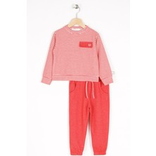 Zepkids Erkek Çocuk Üstü Çizgili Eşofman Takımı