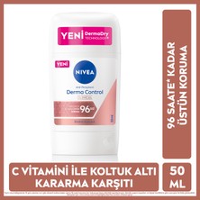 Nivea Kadın Stick Deodorant Derma Control Clinical 50ml, 96 Saat Koruma, Terleme ve Koltuk Altı Kararma Karşıtı, C Vitamini