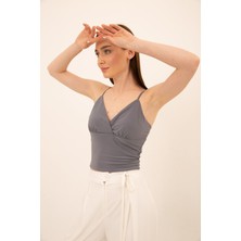 Laranor Ayarlanabilir Ip Askılı  Bluz 48 - Gri