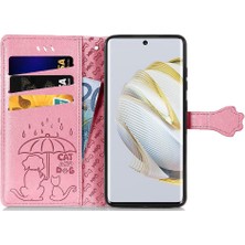 Manyi Mall Huawei Nova 10 Için Kılıf Kapak Kapak Karikatür Hayvanlar Darbeye Deri (Yurt Dışından)