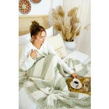 Destiny Hometex 6 Katlı Organik Multi Muslin & Keten Yatak ve Koltuk Örtüsü