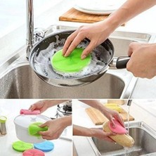 Scentu 【sıcak】 Çok Fonksiyonlu Temizleme Fırçası Silikon Bulaşık Kase Ovma Yalıtım Pedi Bez Temizleme Fırçası Temizleyici Mutfak Aksesuarları (Yurt Dışından)