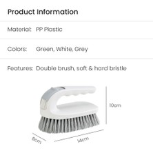 Scentu [ayak Izi] Locaupin Konfor Kavrama Ev Çok Amaçlı Temizleme Fırçası Fırçalayın Esnek Sert Kıllar Ağır Hizmet Banyo Fayansları Lavabo Zemin Halı (Yurt Dışından)
