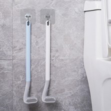 Scentu Sıcak Uzun Saplı Tuvalet Temizleme Fırçası, Banyo Için Silikon Tuvalet Fırçaları, Tuvalet Temizleme Fırçası, Bükülebilir Silikon Fırça Kafası (Yurt Dışından)