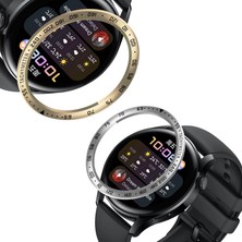 Scentu Huawei Watch 3 Için Çerçeve Halkası Şekillendirici Çerçeve Kılıf Bilezik Paslanmaz Çelik Kapak Çizilmez Koruma Halkası Huawei Watch3 Için (Yurt Dışından)