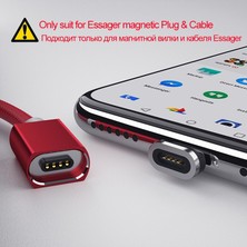 Scentu Essager Manyetik USB Kablosu iPhone 11 Pro Max Xiaomi Redmi Mıknatıs Tipi C Mikro USB Kablosu Hızlı Şarj Cihazı Cep Telefonu Kablosu (Yurt Dışından)