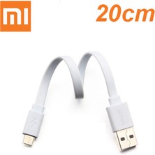 Scentu Orijinal Xiaomi Powerbank Kablosu 20 cm Mikro USB Hızlı Şarj Veri Kablosu Powerbank Kablosu Telefon Için Kısa Kablo Huawei Samsung (Yurt Dışından)