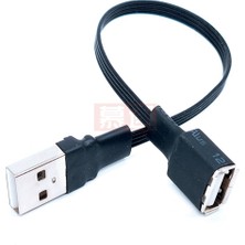 Scentu Süper Düz Esnek USB 2.0 A Erkek Kadın 90 Açılı Uzatma Adaptör Kablosu Usb2.0 Erkek Dişi Sağ/sol/aşağı/yukarı (Yurt Dışından)