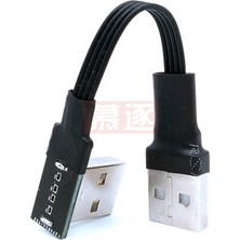 Scentu Süper Düz Esnek USB 2.0 A Erkek Kadın 90 Açılı Uzatma Adaptör Kablosu Usb2.0 Erkek Dişi Sağ/sol/aşağı/yukarı (Yurt Dışından)