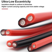 Scentu Süper Yumuşak Silikon Kablo 2 Pin Kalay Kaplamalı Bakır Tel 20AWG 8AWG Isıya Dayanıklı Ultra Esnek Yüksek Sıcaklık Bağlantı Kablosu (Yurt Dışından)