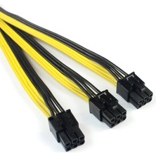 Scentu S7/s9 Üçlü 3x Pcı-E Pcıe 6pin Grafik Kartı Pcı Express Splitter Güç Kablo Kordonu Tel 12AWG + 18AWG Btc Madenci Makinesi Için (Yurt Dışından)