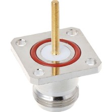 Scentu Pirinç N Dişi Jack Konnektörü 4 Delikli Flanş Montajlı Şasi Rf Adaptörü Uzun Lehim Pin Terminali G2AC (Yurt Dışından)