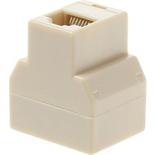 Scentu 3 Adet/takım 1 Ila 2 Yollu Lan Ethernet Ağ Kablosu RJ45 Dişi Splitter Konnektör Adaptörü Bilgisayar Için Beyaz Yüksek Kalite (Yurt Dışından)