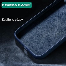 Forzacase iPhone 15 Liquid Içi Kadife Lansman Silikon Kılıf + Temperli Cam Ekran Koruyucu