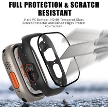 Scentu In 1 Kılıf Apple Watch Ultra 49MM Aksesuarları Buğu Önleyici Temperli Cam + Sert Pc Tampon Kapak Apple Watch Ekran Koruyucu (Yurt Dışından)