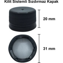 Afracam Yeşil Geolive Kilitli Kapaklı ve Kapüşonlu Kavisli Cam Şişe Yağdanlık Hediyelik Sirkelik