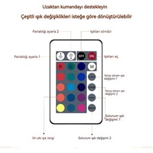 Astraeus 16 Renkli LED Yansıtma Gece Lambasıyla Dönen Su Dalga Desenli Gece Lambası (Yurt Dışından)