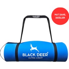 Black Deer Ayarlanabilir Mat Taşıma Askısı Yoga Pilates Kamp Mat Taşıma Kayışı Klipsli Siyah