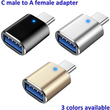 Kecilila USB 3.0 C Tipi Otg Adaptörleri Typec Erkek USB Dişi Dönüştürücü C Samsung Xiaomi Huawei iPhone Için Mikro Konnektör Adaptörü (Yurt Dışından)