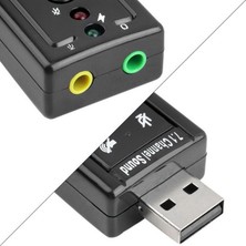 Kecilila Sıcak USB 2.0 Harici 7.1 Kanal 3D Sanal Ses Ses Kartı Adaptörü Mikrofon Kulaklık (Yurt Dışından)