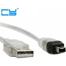 Kecilila USB Erkek Firewire Ieee 1394 4 Pin Erkek Ilink Adaptör Kablosu Firewire 1394 Kablo Sony DCR-TRV75E Dv (Yurt Dışından)