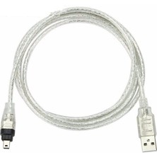 Kecilila USB Erkek Firewire Ieee 1394 4 Pin Erkek Ilink Adaptör Kablosu Firewire 1394 Kablo Sony DCR-TRV75E Dv (Yurt Dışından)