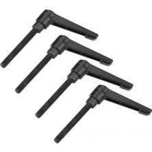 Kecilila 4pcs M6 Metal Makine Düğmeleri Ayarlanabilir Sabitleme Kolu Dış Erkek Konu Topuzu (Yurt Dışından)