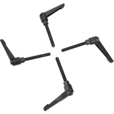 Kecilila 4pcs M6 Metal Makine Düğmeleri Ayarlanabilir Sabitleme Kolu Dış Erkek Konu Topuzu (Yurt Dışından)