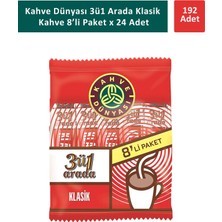 Kahve Dünyası 3ü1 Arada Klasik Kahve 8 x 18 gr x 24 Adet