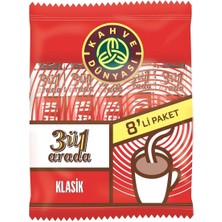 Kahve Dünyası 3ü1 Arada Klasik Kahve 8 x 18 gr x 24 Adet