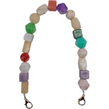 Angel Çanta Aksesuar 42 cm Renkli Akrilik Çanta Sapı No:05 Light Gold Metalli