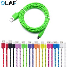 Huizongxu Olaf Mikro USB Kablosu 1 M/2 M/3 M Hızlı Şarj Data Sync USB Şarj Aleti Kablosu Samsung Xiaomi Huawei Htc Lg Cep Telefonu Kabloları (Yurt Dışından)