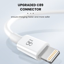 Huizongxu D8 Mfi Hızlı Şarj USB Kablosu iPhone 13 11 12 Pro x Max Xs x Xr 8 7 Artı 2.4A Hızlı Şarj Kablosu USB Şarj Aleti Veri Kablosu (Yurt Dışından)