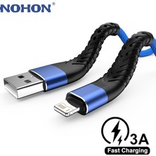 Huizongxu 20CM 1m 2m 3m Hızlı Şarj USB Kablosu iPhone 13 12 11 Pro Max Xs x Xr 6 6s 7 8 Artı Se iPad Kurşun Veri Cep Telefonu Uzun Tel (Yurt Dışından)