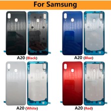 Huizongxu Arka Cam Kapak Samsung A10S A10 A20 A20E Pil Kapağı Kapı Arka Cep Telefon Kılıfı Çerçeveleri Kamera Lens ile (Yurt Dışından)