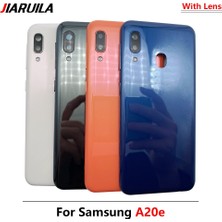 Huizongxu Arka Cam Kapak Samsung A10S A10 A20 A20E Pil Kapağı Kapı Arka Cep Telefon Kılıfı Çerçeveleri Kamera Lens ile (Yurt Dışından)