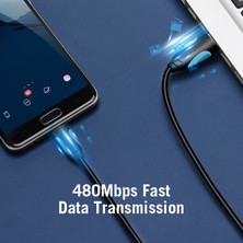 Huizongxu Vention Mikro USB Kablosu Hızlı Şarj Kablosu Android Cep Telefonu Için Veri Senkronizasyonu Şarj Aleti Kablosu Samsung Htc Xiaomi Için USB C Kablosu (Yurt Dışından)