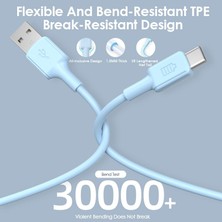 Huizongxu Telefon Gezegen USB C Hızlı Hızlı Şarj Kablosu USB Tip C Cep Telefonu Şarj Cihazı Veri Kablosu Samsung Xiaomi Huawei Poco Android (Yurt Dışından)