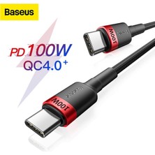 Huizongxu Baseus USB C - USB Tip C Kablosu MacBook Pro Için Hızlı Şarj 3.0 100 W Pd Hızlı Şarj Samsung Xiaomi Mi Şarj Kablosu (Yurt Dışından)