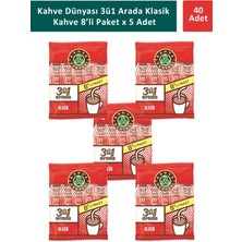 Kahve Dünyası 3ü1 Arada Klasik Kahve 8 x 18 gr x 5 Adet