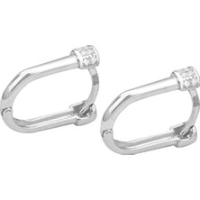 Dkmn Silver 925 Ayar Gümüş Tek Tarafı Taşlı Tiffany Küpe