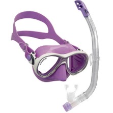 Cressi Junior Marea Maske Top Şnorkel Seti Clear-Pınk